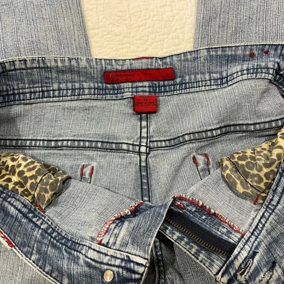 Vintage “Fire Jeans” 👖 size - 13 WIDE LEG Capri - Picture 5 of 11